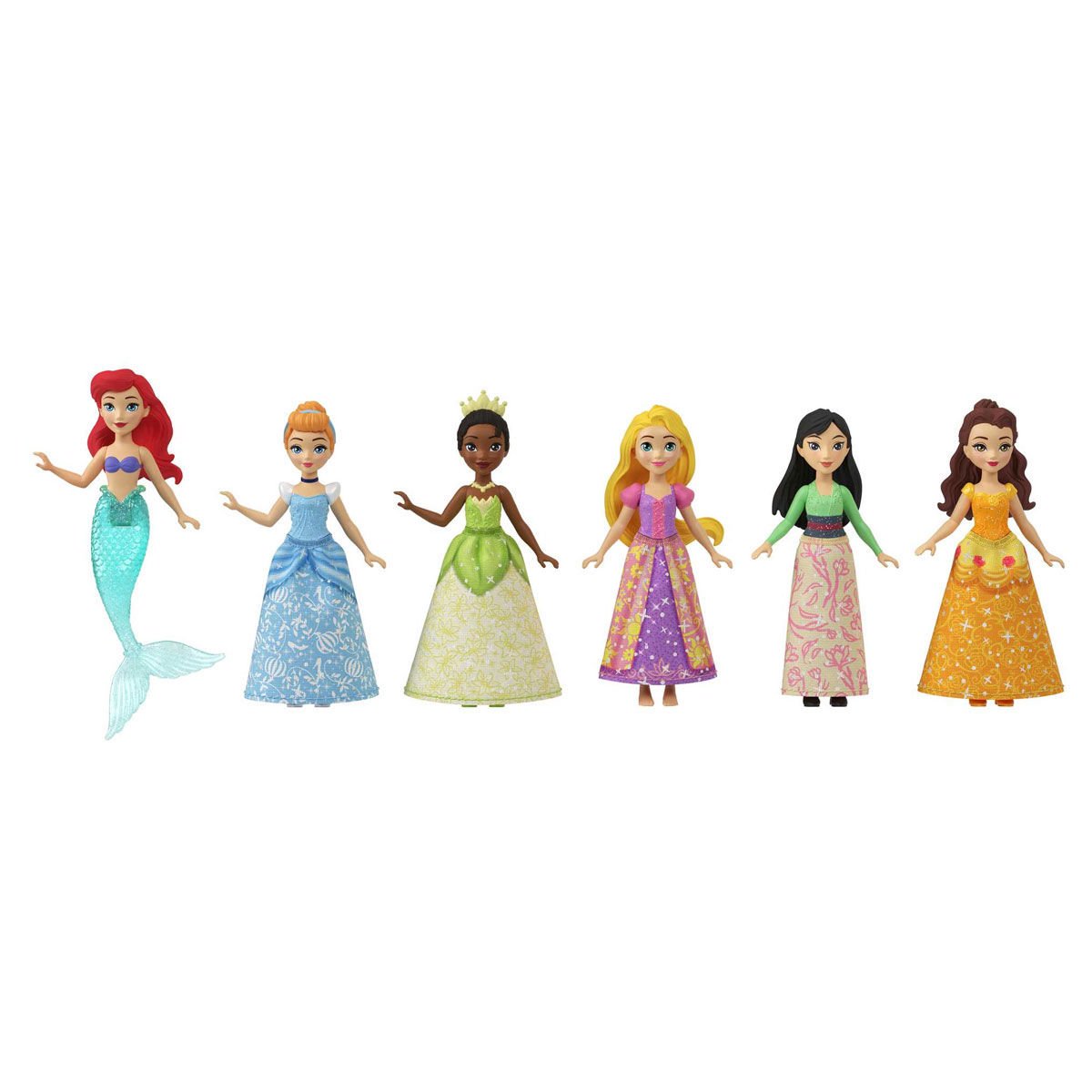 HLW91 Disney Prenses Bebekleri 6’lı Set