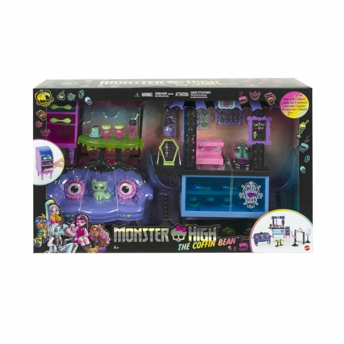 HHK65 Monster High Coffin Bean Restoran Oyun Seti