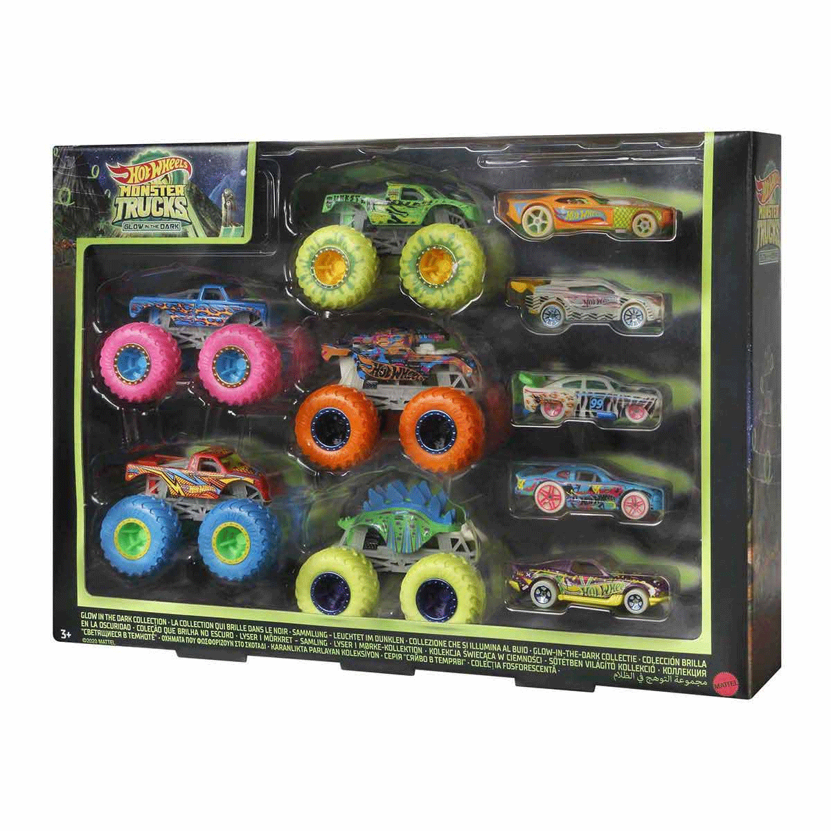 HCB57 Monster Trucks Karanlıkta Parlayan Araçlar, Hot Wheels Monster Trucks - Mattel