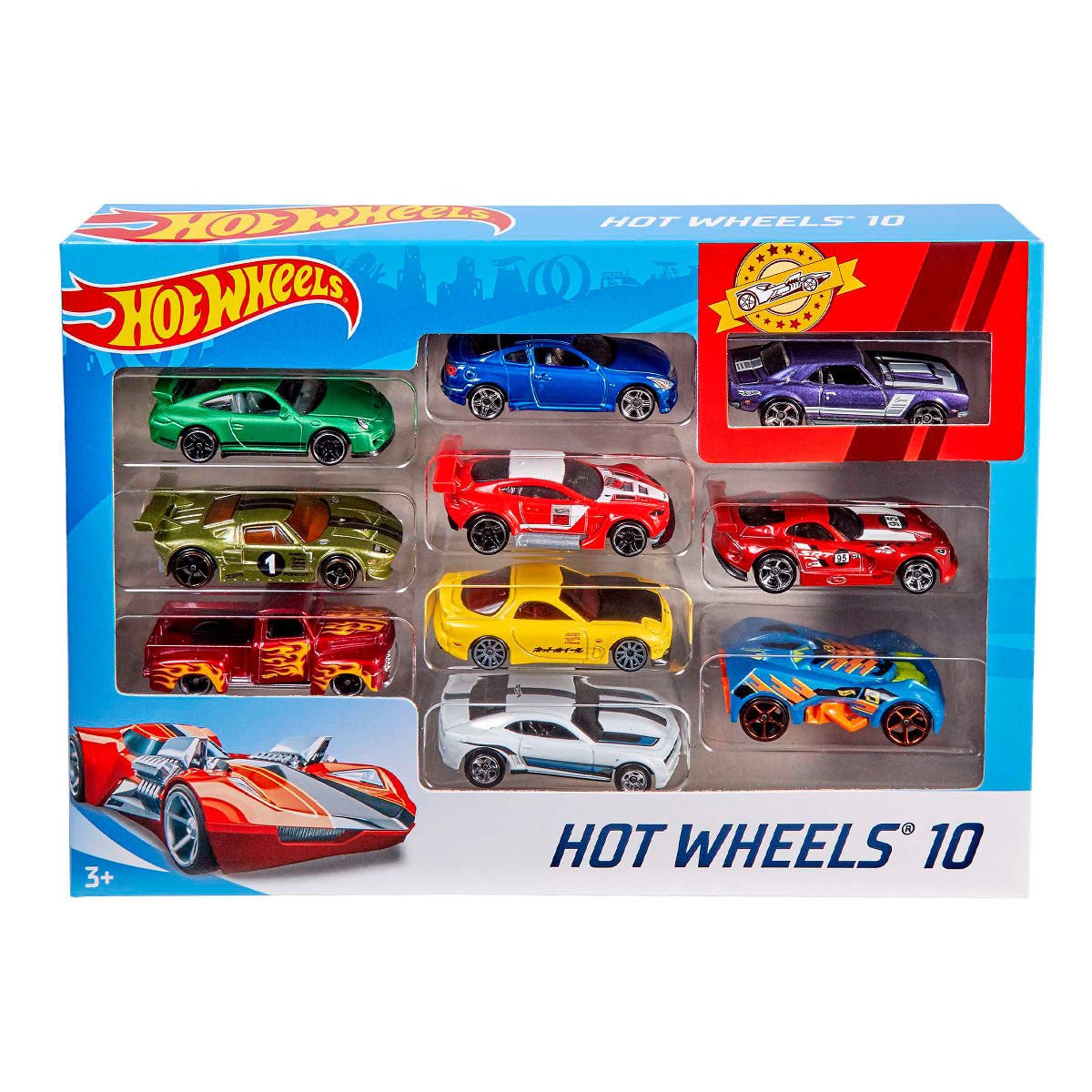 54886 Hot Wheels 10’lu Araba Seti - Karışık Asorti