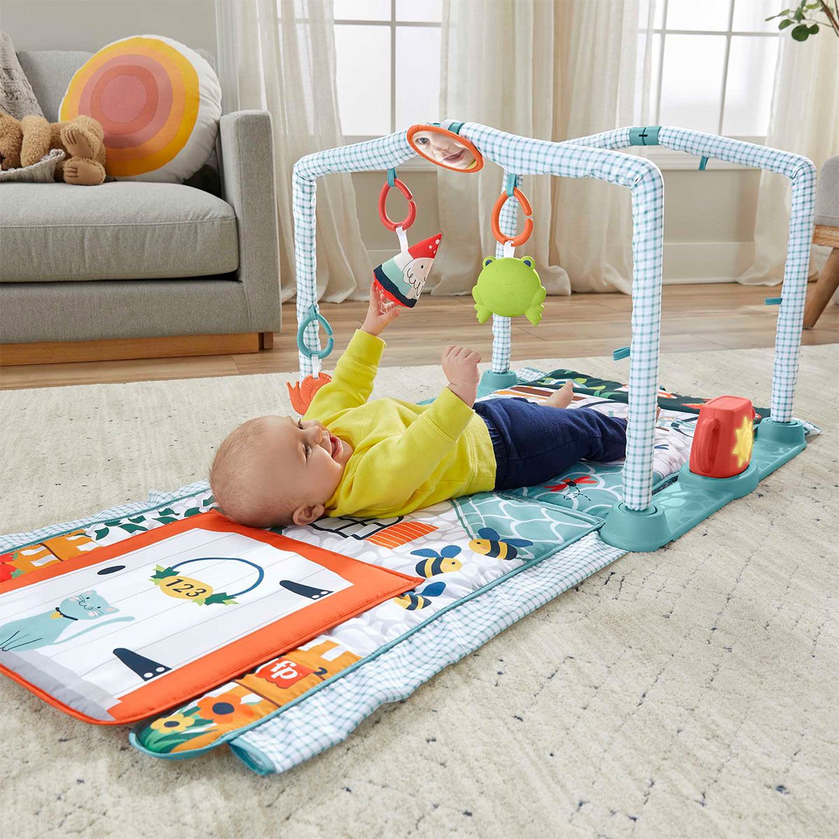 HJK45 Fisher-Price 3ü1 Arada Sevimli Kulübe Jimnastik Merkezi