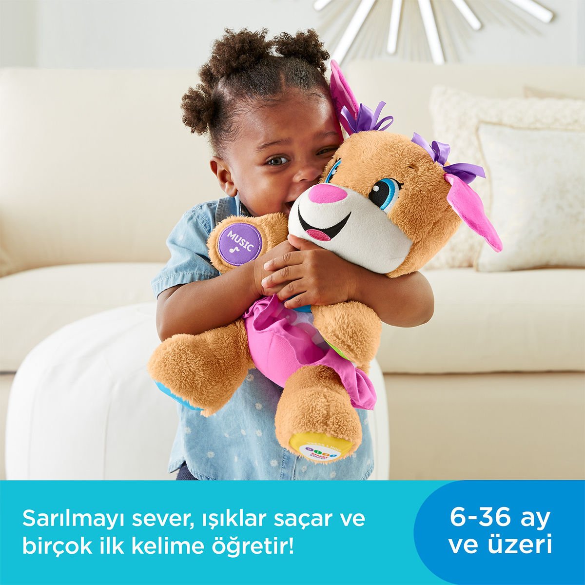 FPP83 Fisher-Price® Yaşa Göre Gelişim Eğtici Köpekçiğin Kız Kardeşi / Türkçe / Eğlen ve Öğre