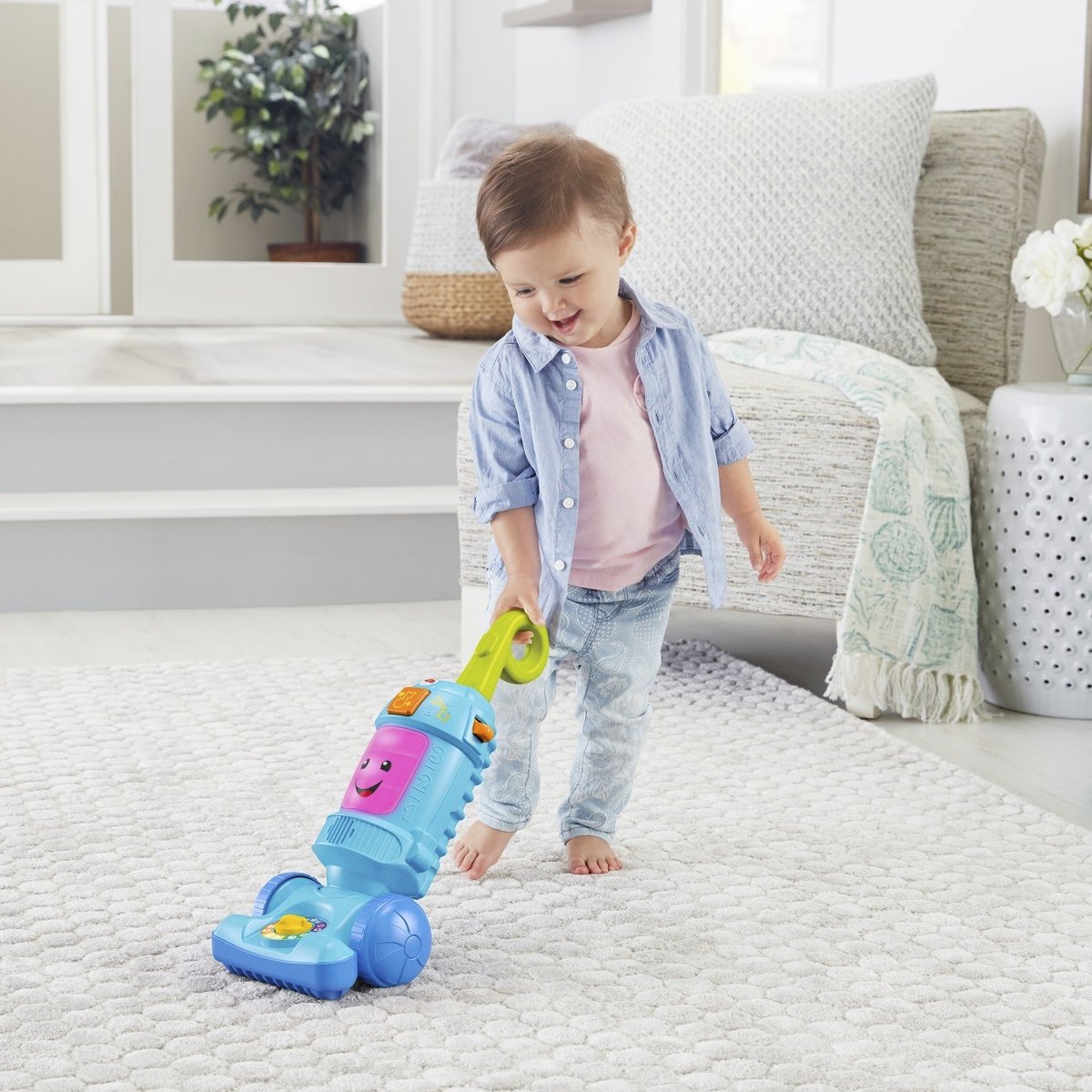 GTW19 Fisher-Price® Eğlen ve Öğren Neşeli Süpürge / Türkçe / 12-36 ay