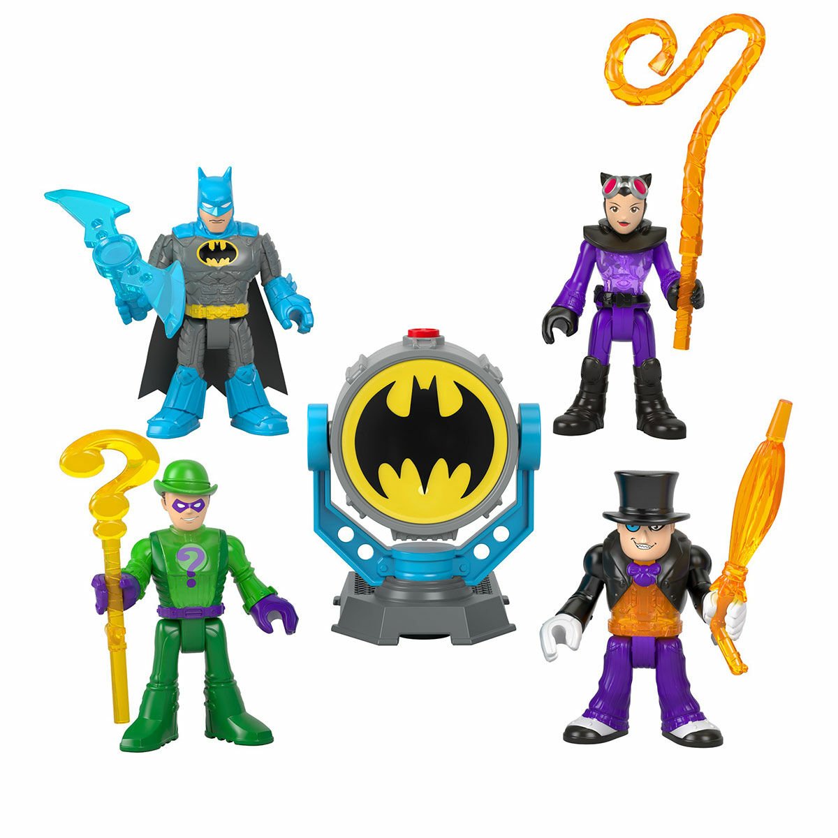 HFD47 Imaginext, Bat-Tech Bat-Signal Figür Seti, DC Super Friends