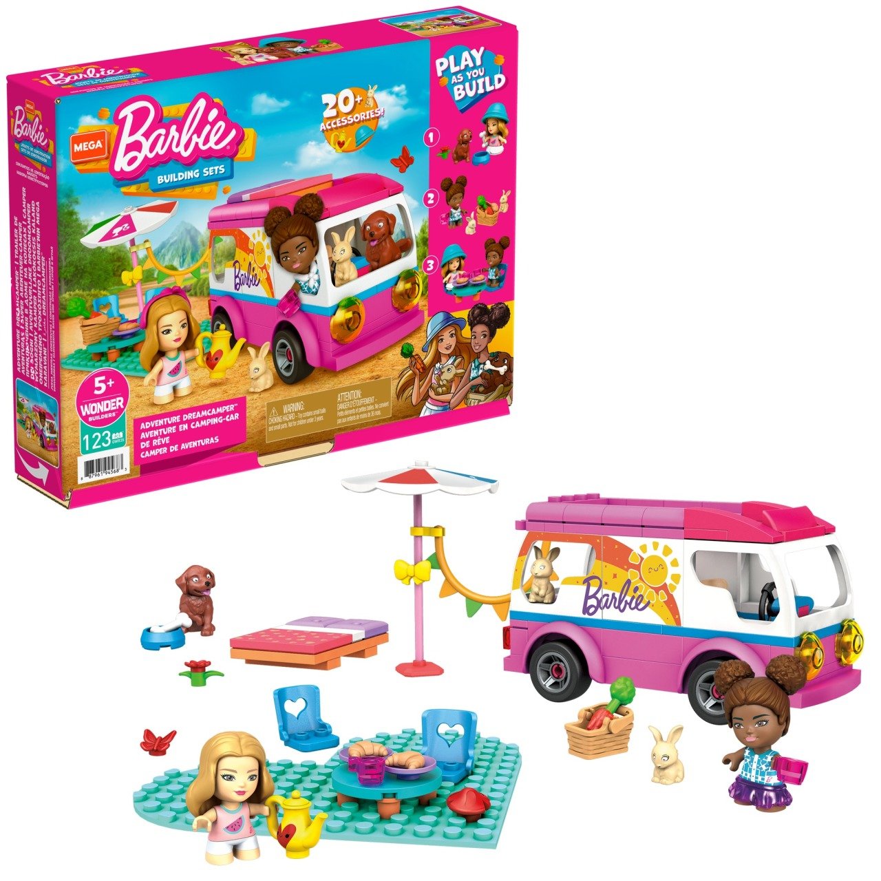 GWR35 MEGA™ Barbie®’nin Mega Karavanı 123 parça +5 yaş