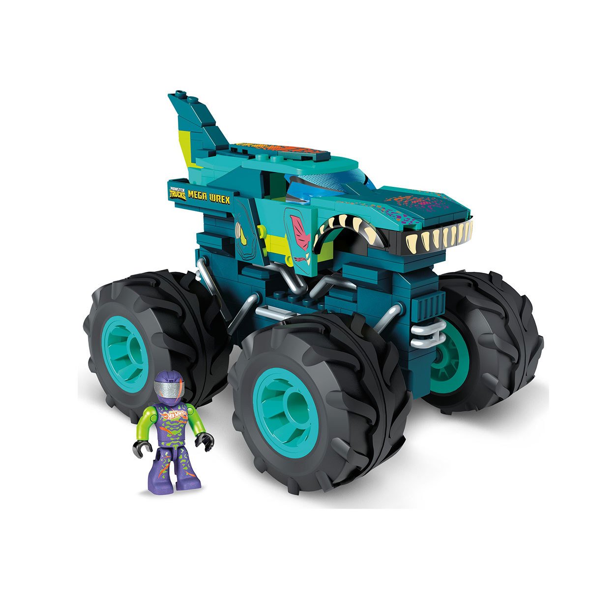 HDJ95 MEGA™ Hot Wheels® Wrex™ Monster Truck 187 parça +5 yaş