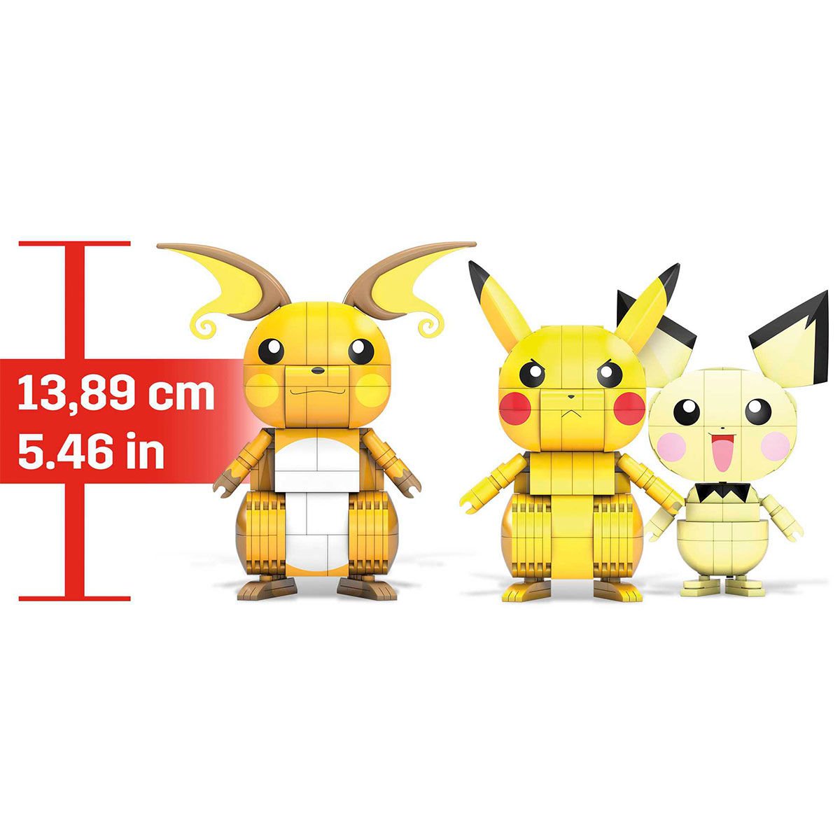 GYH06 MEGA™ Pokémon™ Pikachu Dönüşüm 3’lüsü 621 parça +7 yaş