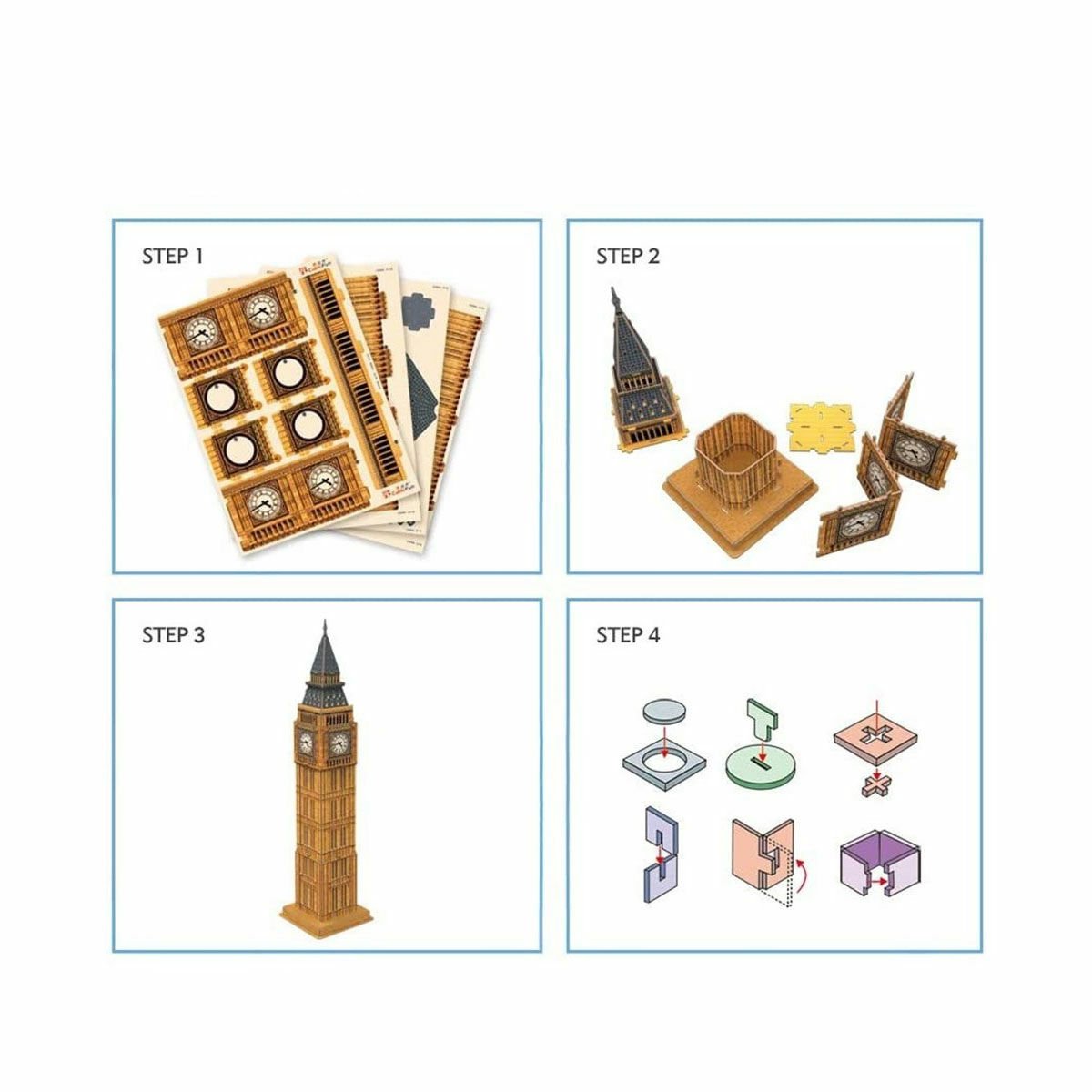 C094H Cubic Fun Big Ben 47 Parça 3 Boyutlu Puzzle