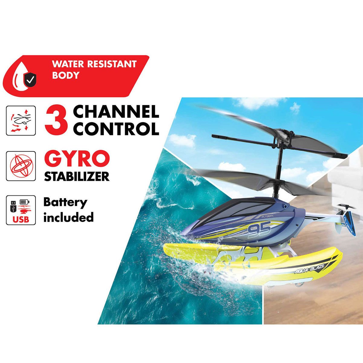 SIL 84795 Silverlit Aqua Blaze Kumandalı Helikopter