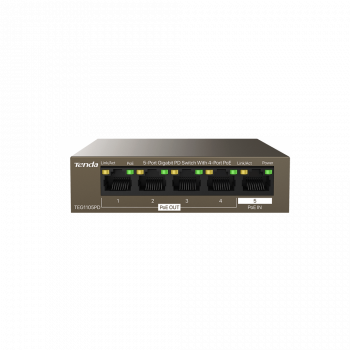 Tenda TEG1105PD 5 Port 10/100/1000 POE Switch