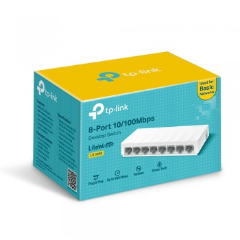 TP-Link LS1008 8 Port 10/100 Yönetilemez Switch