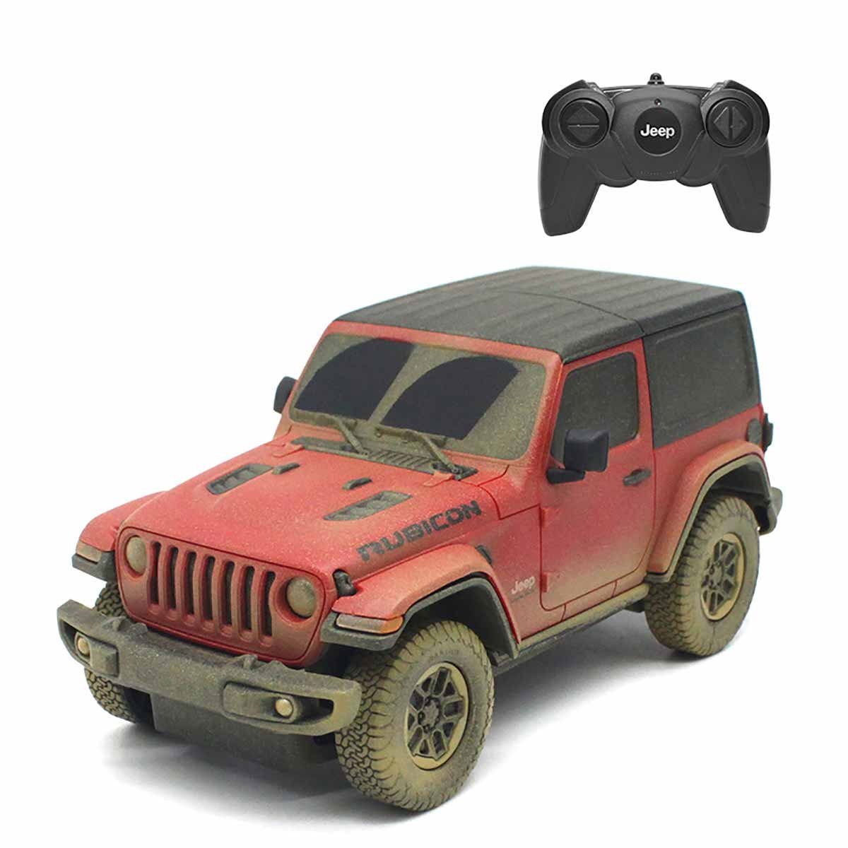 32021 Kumandalı Jeep Wrangler Rubicon Muddy 1:24