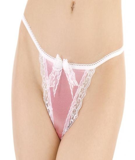 La Blinque Pembe Saten Kadın G- String