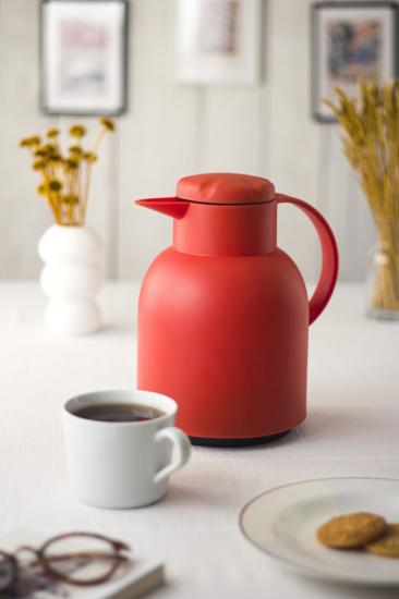 EW’s Kitchenware 1 lt Isı Yalıtımlı Çay Ve Soğuk Su Termosu Kırmızı