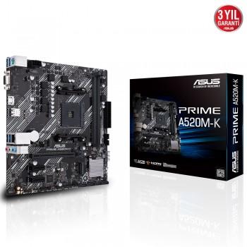 Asus Prime A520M-K DDR4 4600MHz AM4 Anakart