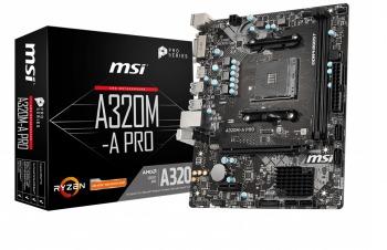 MSI A320M-A Pro DDR4 3200 (OC) DVI HDMI mATX Anakart