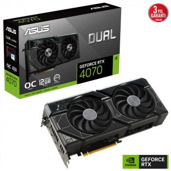 Asus Dual RTX4070 12 GB GDDR6X HDMI DP 192Bit Ekran Kartı