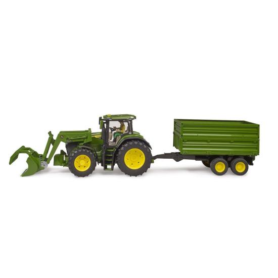 BR03155 John Deere 7R 350 Kepçeli Traktör ve Römork +4 yaş