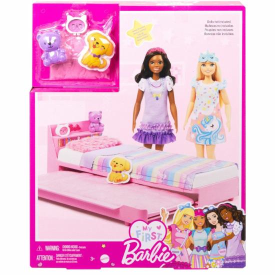 HMM64 My First Barbie - İlk Barbie Bebeğim - Barbie’nin Yatağı Oyun Seti