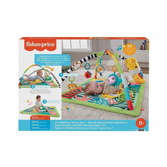 HJW08 Fisher Price 3ü1 Arada Yağmur Ormanı Jimnastik Merkezi