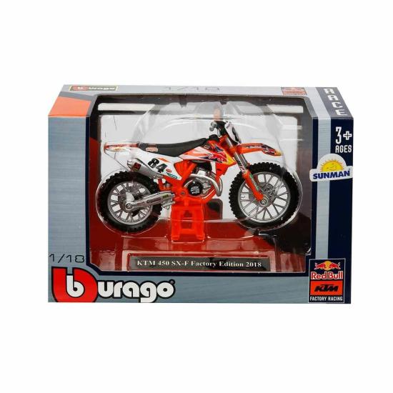 51070 SUN-BUR-1:18 Motor Red Bull KTM 450 2 Asorti - Sunman