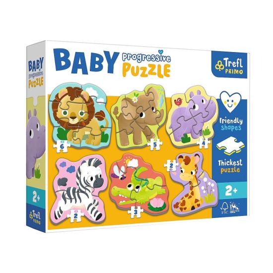 PUZZLE-44002 Safari Hayvanlar Baby Puzzle