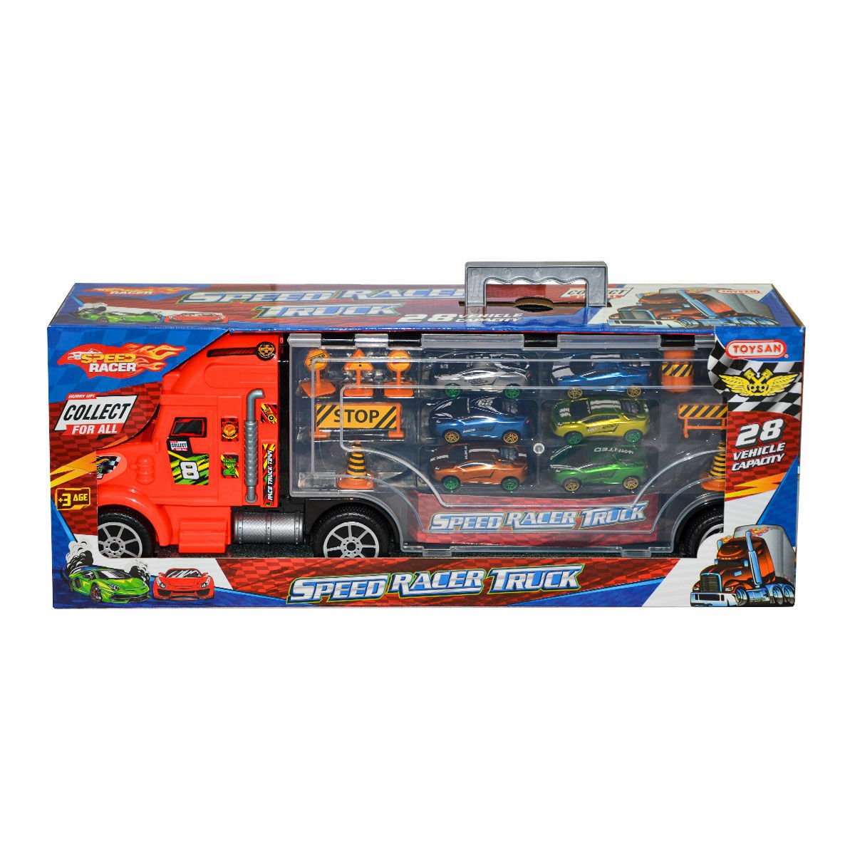 TOY-31 Toysan Tır Seti Speed Racer + 6 Araç