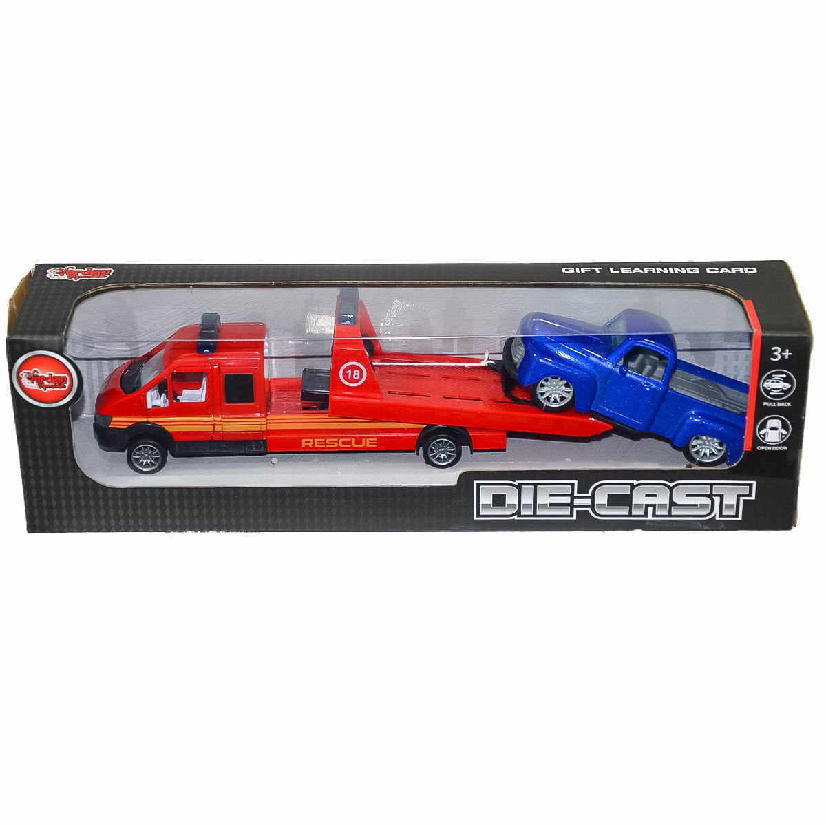 XFD1034 Kutulu Çek Bırak Die-Cast Oto Kurtarıcı Kamyonet -Vardem Oyuncak