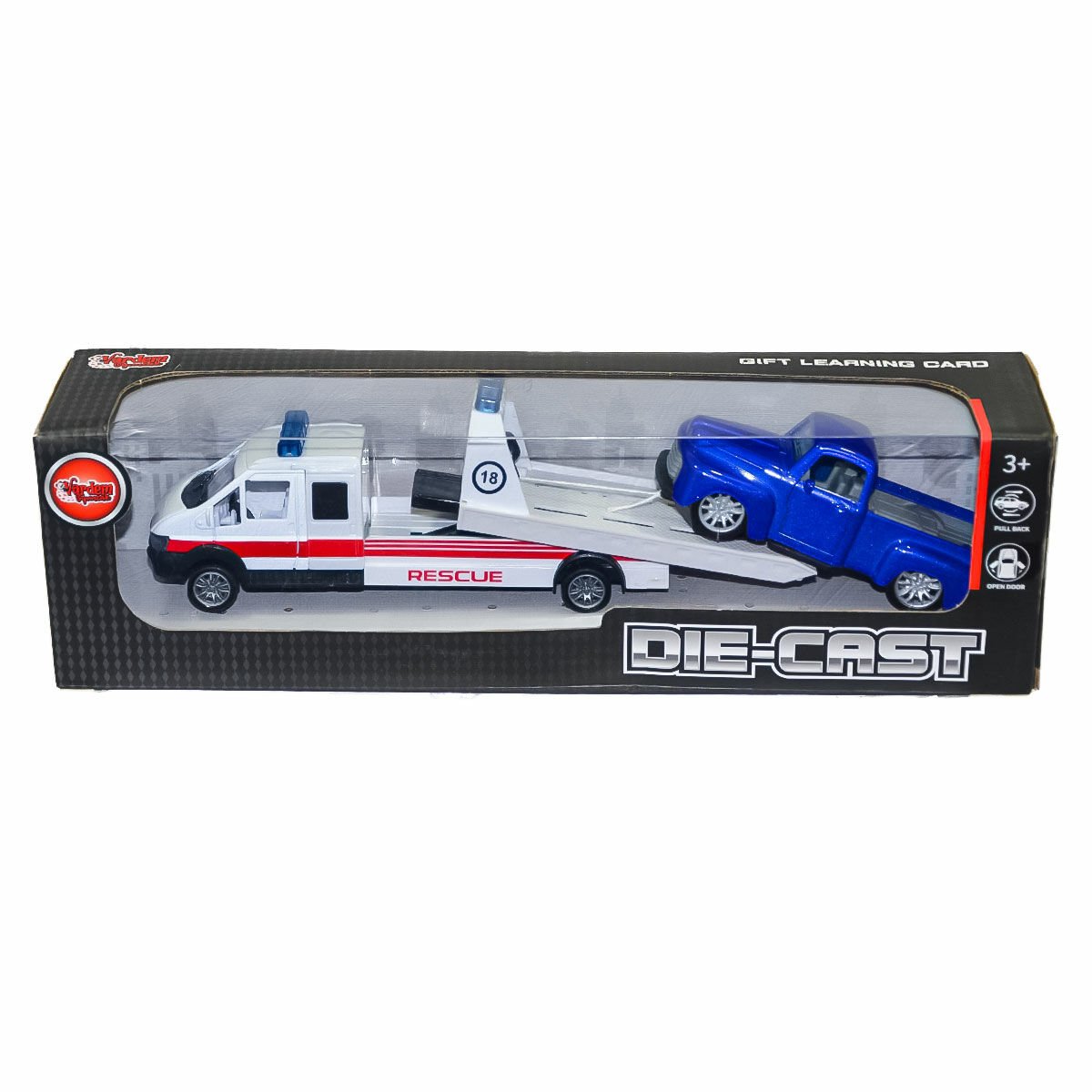 XFD1034 Kutulu Çek Bırak Die-Cast Oto Kurtarıcı Kamyonet -Vardem Oyuncak