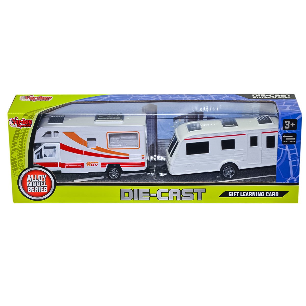 XFD889-391 Kutulu Çek Bırak Die-Cast 2’Li Karavan - Vardem Oyuncak