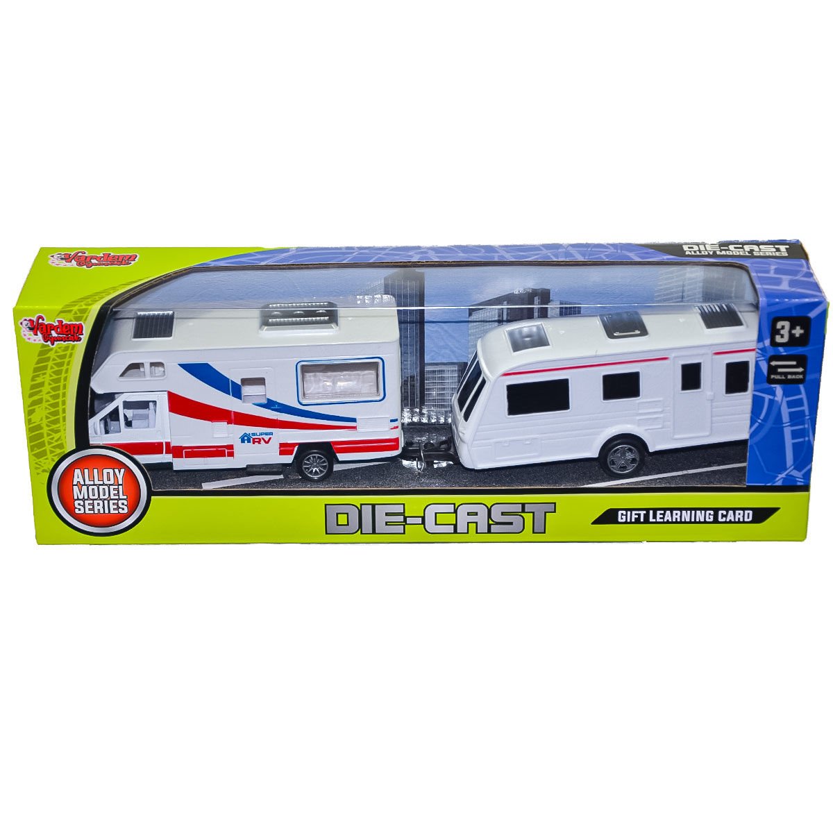 XFD889-391 Kutulu Çek Bırak Die-Cast 2’Li Karavan - Vardem Oyuncak