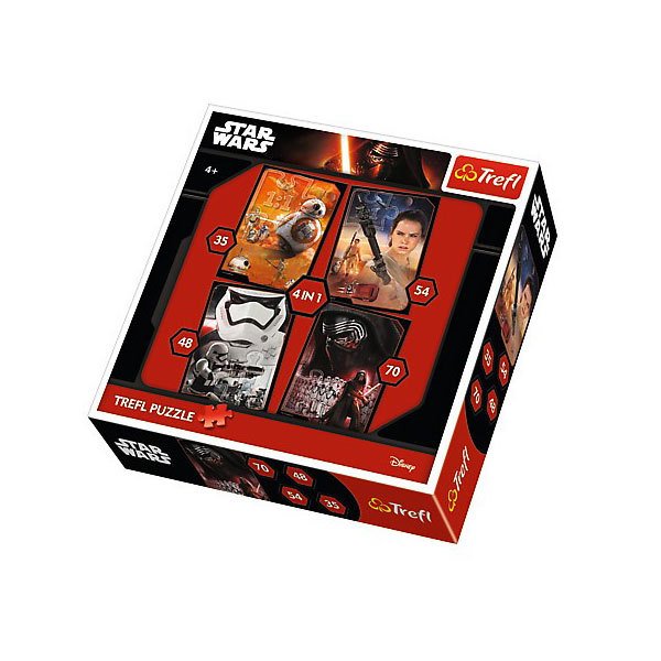 34263 Trefl Puzzle Star Wars Episode VII 4’lü 35+48+54+70 Parça Puzzle